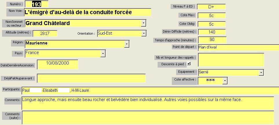 L`émigré d`au-delà de la conduite, Grand Châtelard