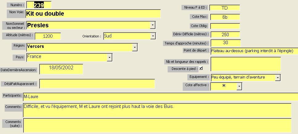 Voie Kit ou double, Presles, Vercors