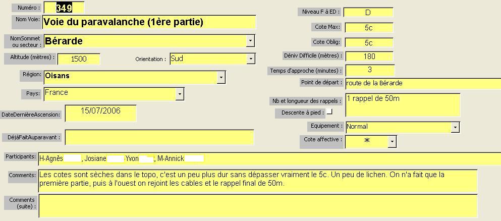 Voie du paravalanche, 1ère partie, La Bérarde