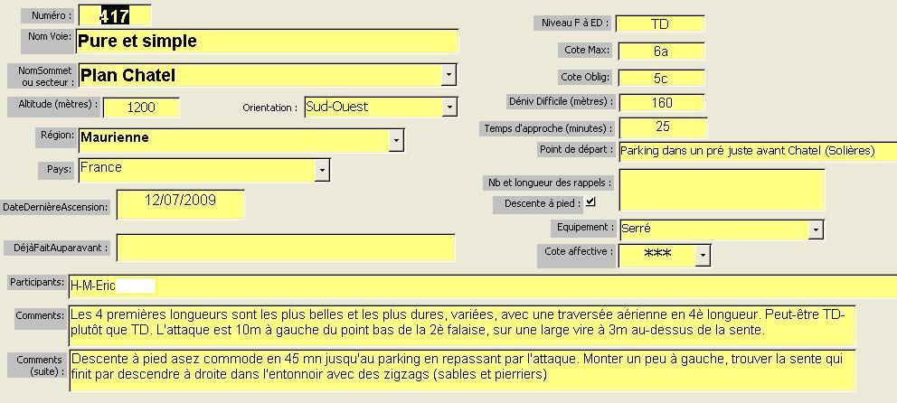 Voie Pure et simple, Plan Chatel, Maurienne