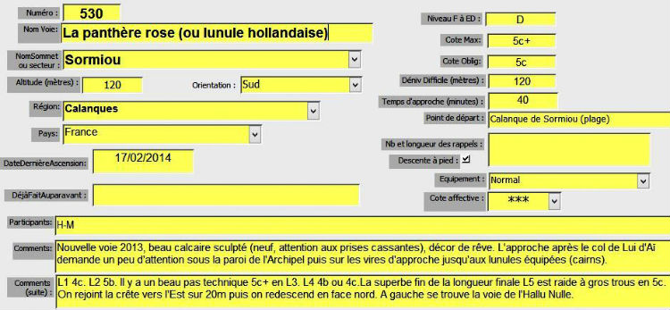 Voie de la lunule hollandaise, Sormiou, Calanques