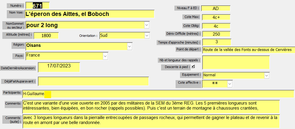 Eperon des Aittes, El Boboch, près de Briançon