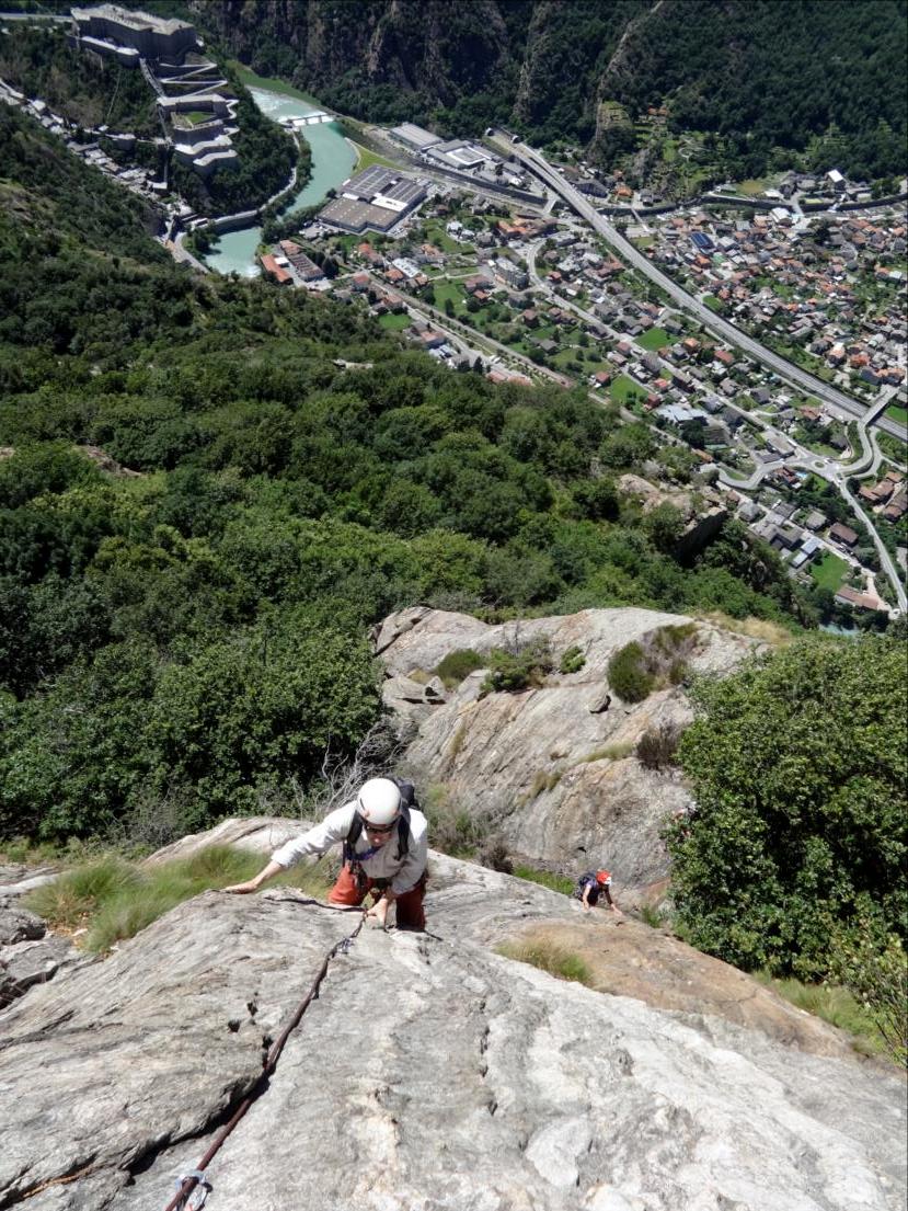 Monte Coudrey, voie Ragio di sole, Val d`Aoste