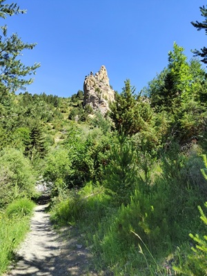 Arête de l`Alp du Pied, à Cervières, près de Briançon