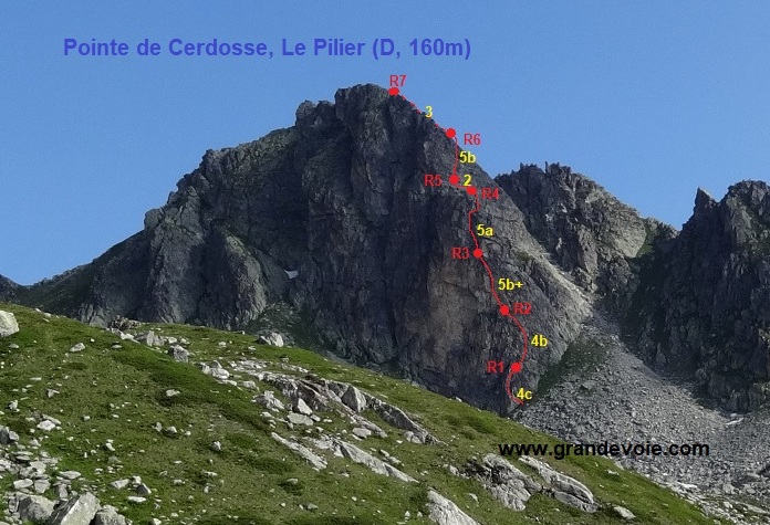 Pointe de Cerdosse, Le Pilier, Vanoise