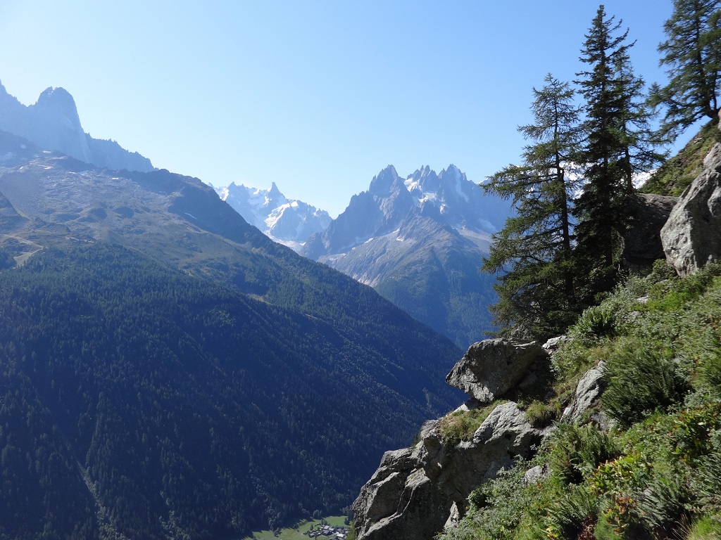 Les Chéserys, Panorama depuis la voie `Balade pour VV`, Chamonix