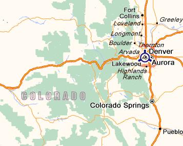 Carte du Colorado