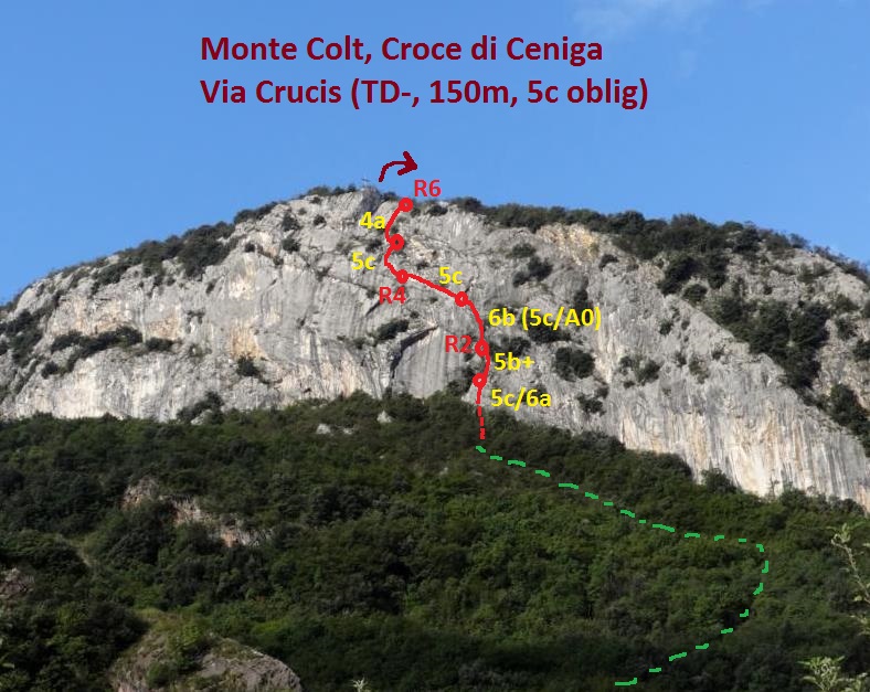 Monte Colt, Croce di Ceniga, près d`Arco, via Crucis