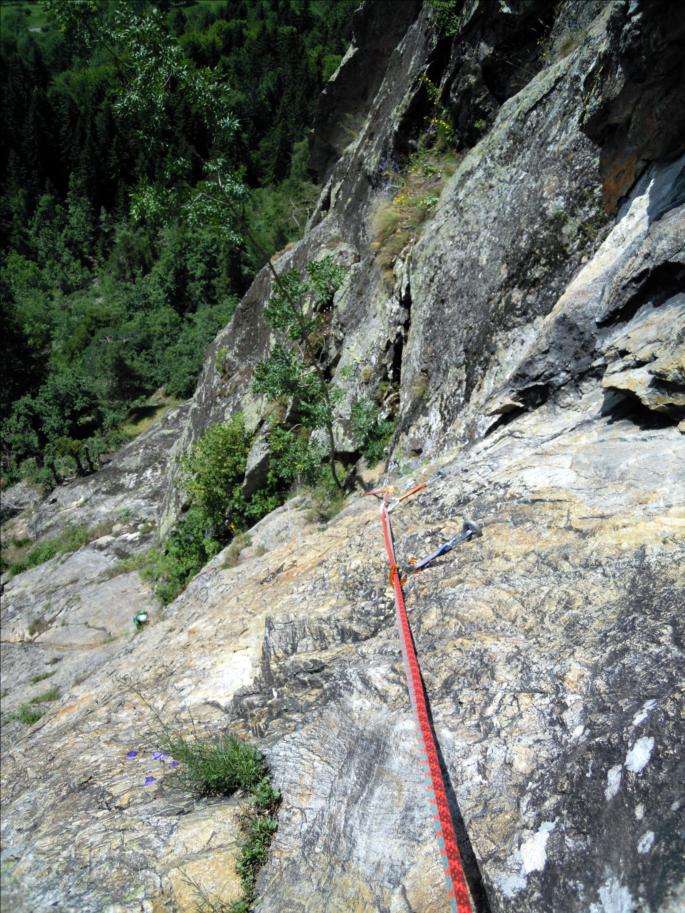 Roche des Foyères, voie Le nez de Zmutt, Vanoise