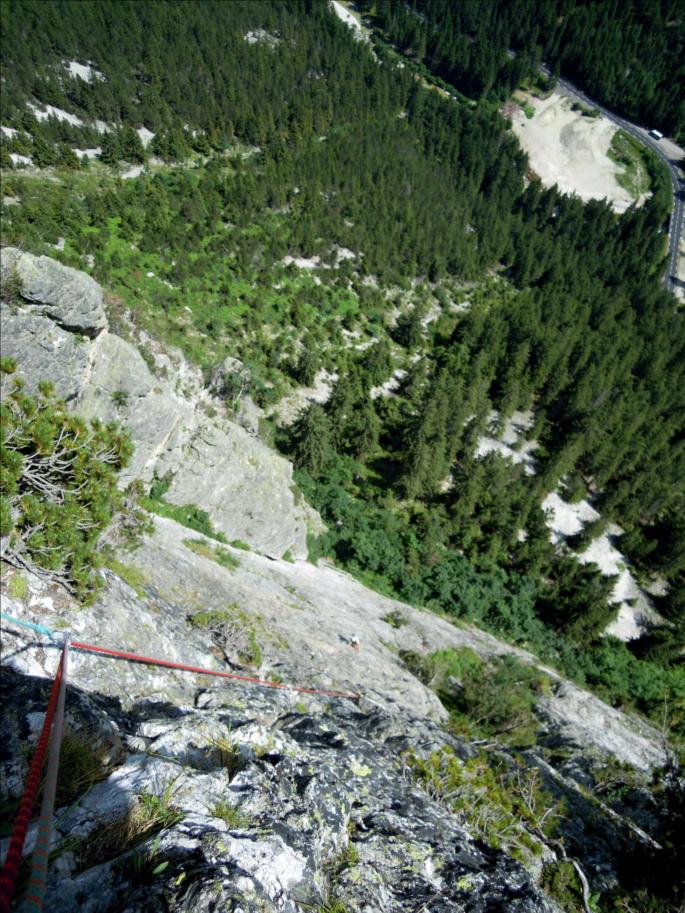 La Pierre à Crêpa, voie `La fée du logis`, Vanoise