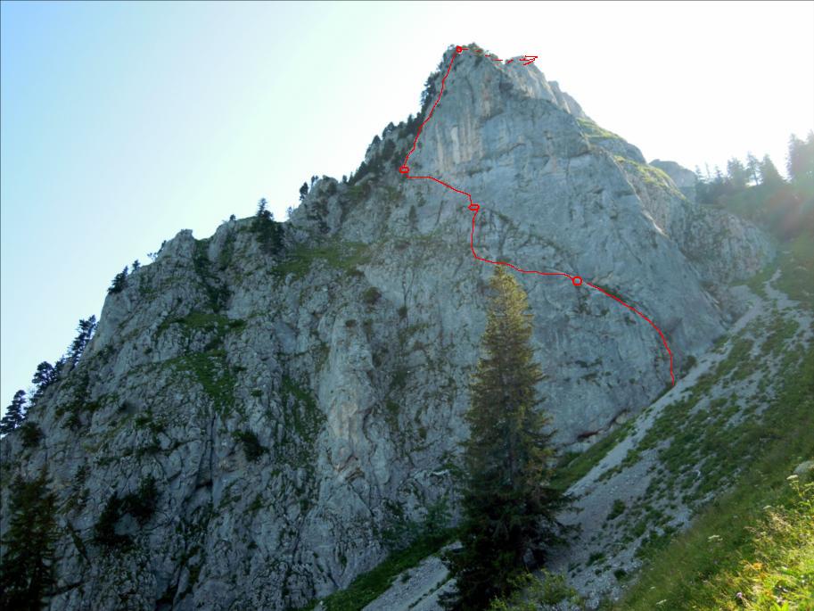 Dent d`Oche, voie Canicula, Chablais