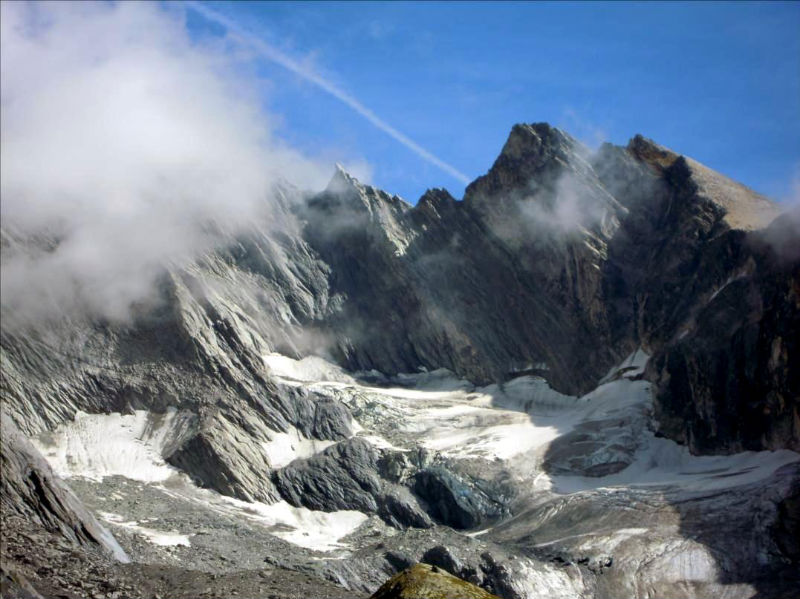 Cime des planettes, voie `Bal du Cosmos` (environnement), Vanoise