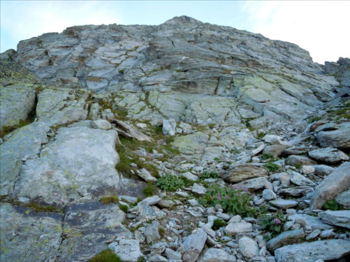 Cime des planettes, voie `Bal du Cosmos` (attaque), Vanoise