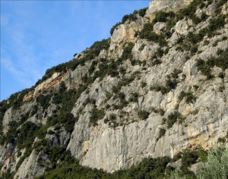 Monte Colt à ARCO (lac de Garde), voie La Cengia Rossa