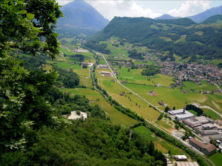 Le Valsassina, près de Lecco en Lombardie