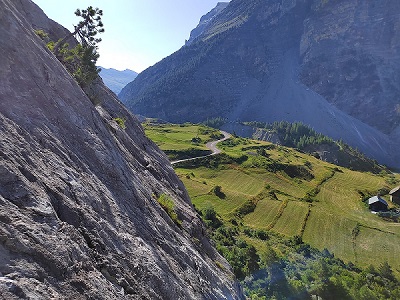 Vue depuis la voie El Boboch près de Briançon