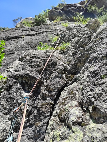 Voie Les gradins de Babylone, Ailefroide, Oisans