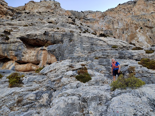 Kalymnos, voie Platon, départ