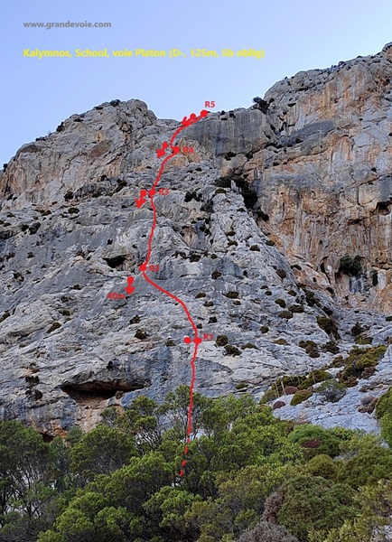 Voie Platon à Kalymnos, Grèce