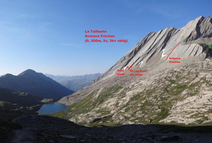 Voie Science Friction, à la Taillante, en Queyras