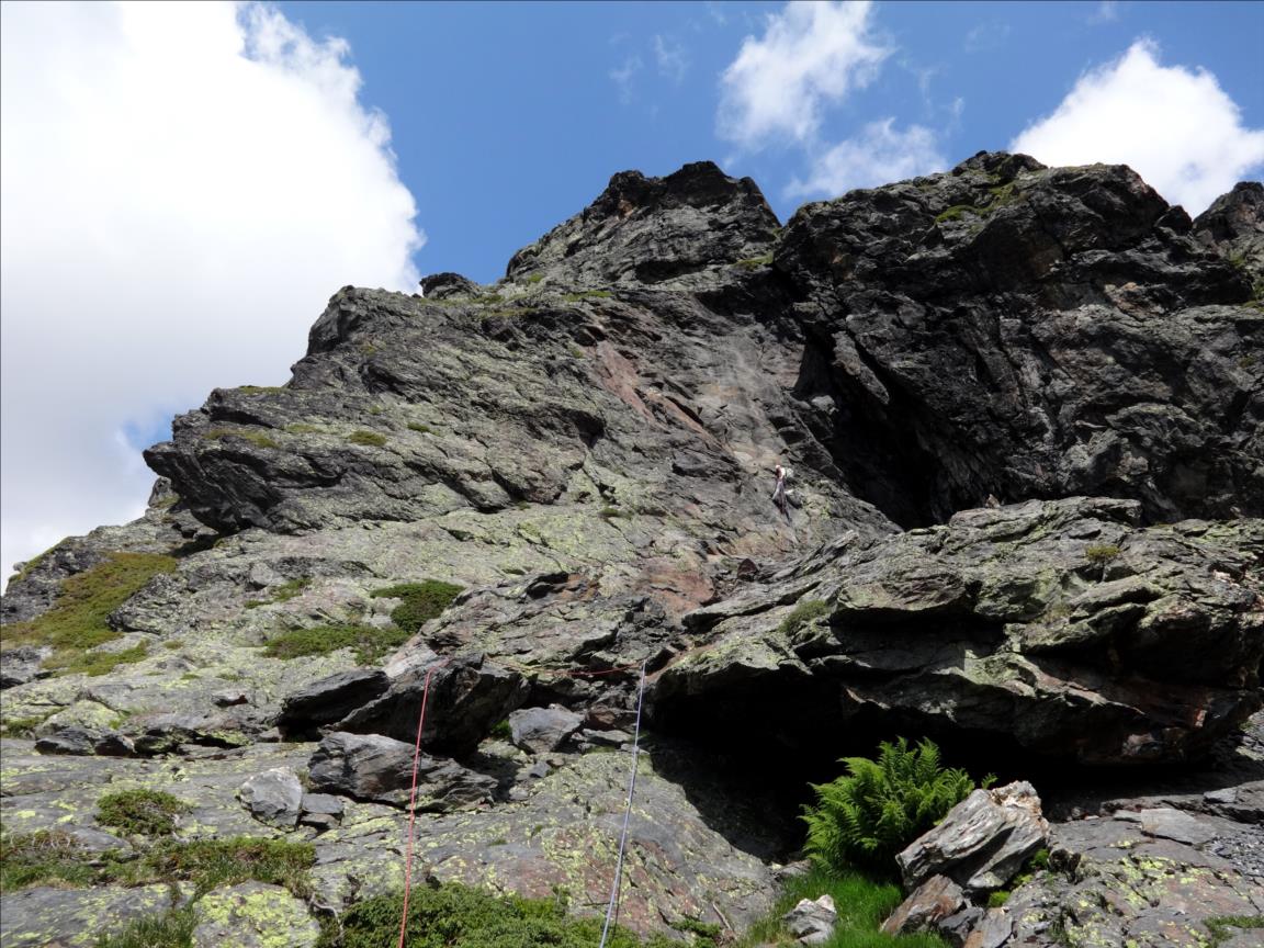 Barre des Colombettes, voie Polochon (longueur L6), Vanoise