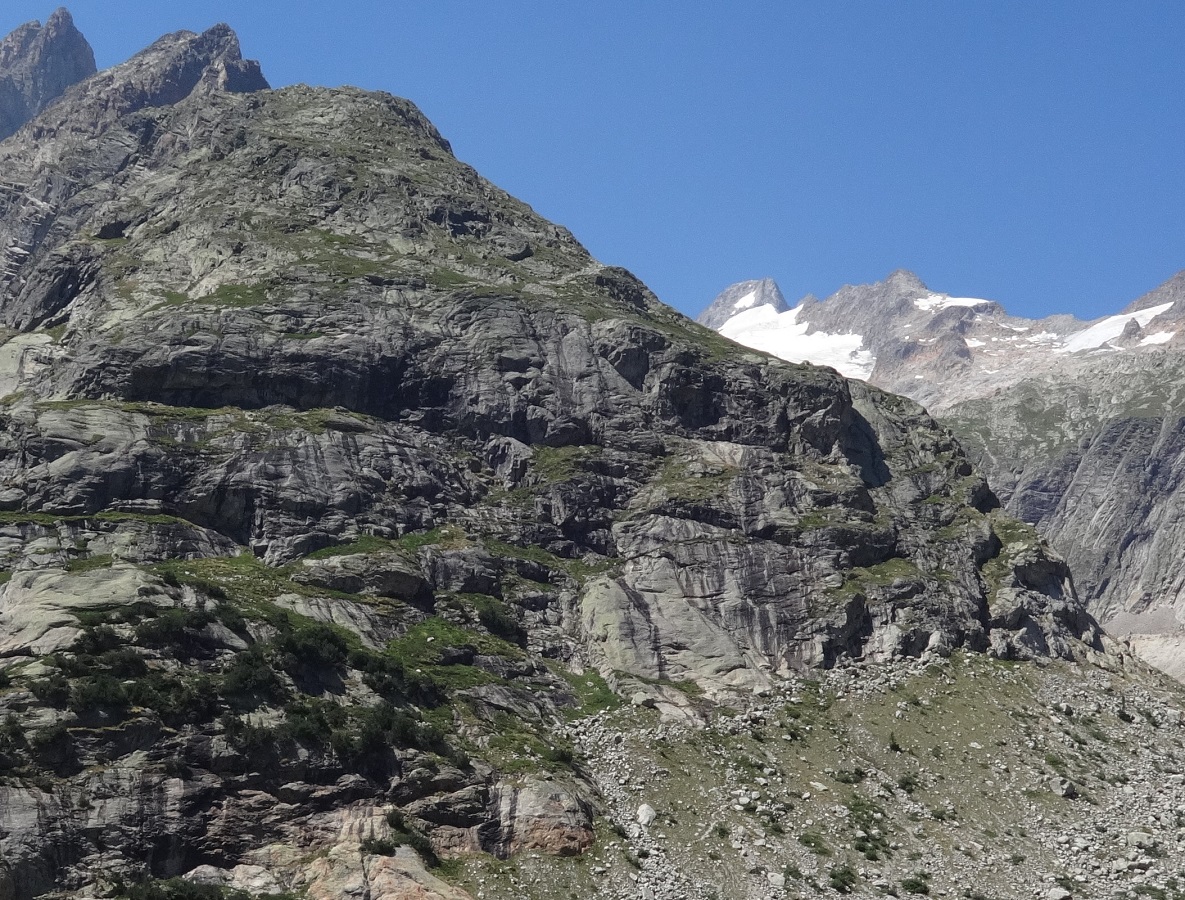 Pré de Bar, voie Edelweiss, Val Ferret