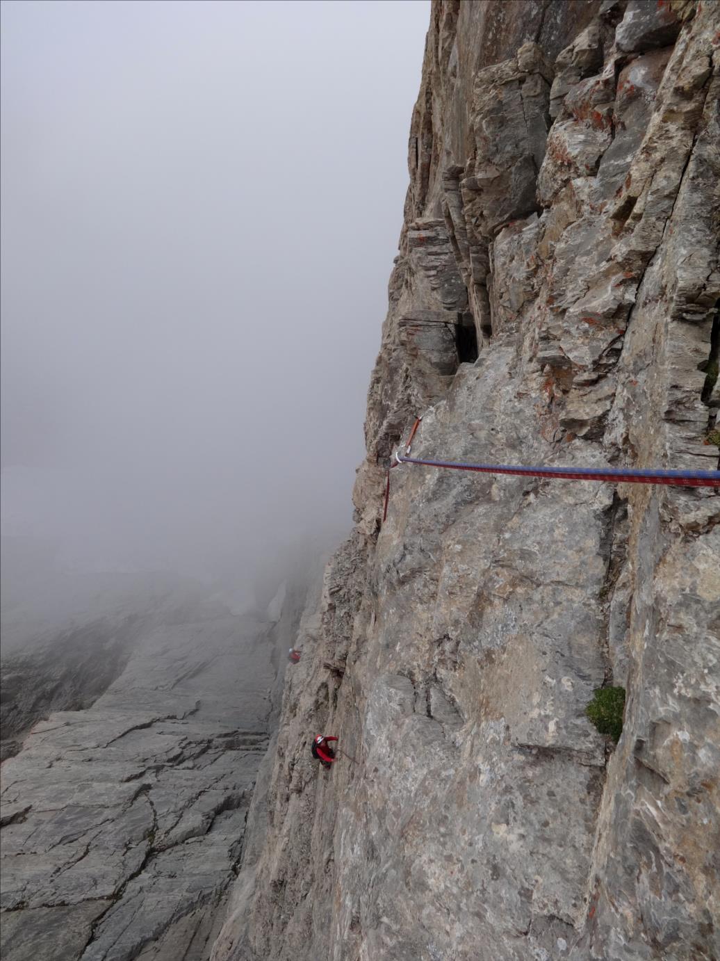 Rocca Rossa, voie Pépito, longueur L7, Queyras