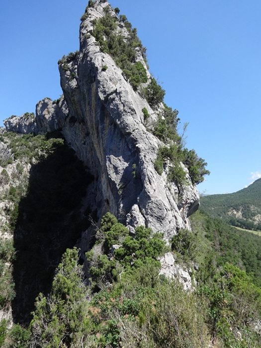 Voie Suivez le guide, longueur L5, à Valcroissant, Diois