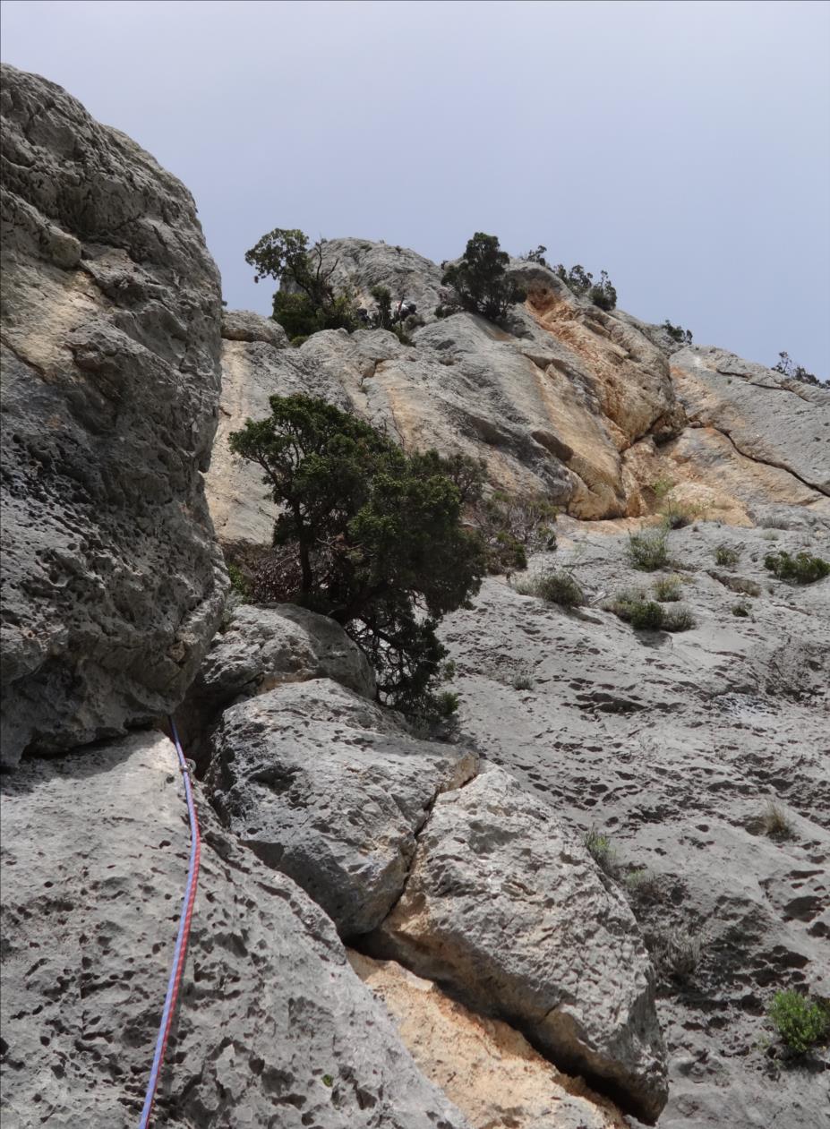 Verdon, Félines, arête de la patte de chèvre